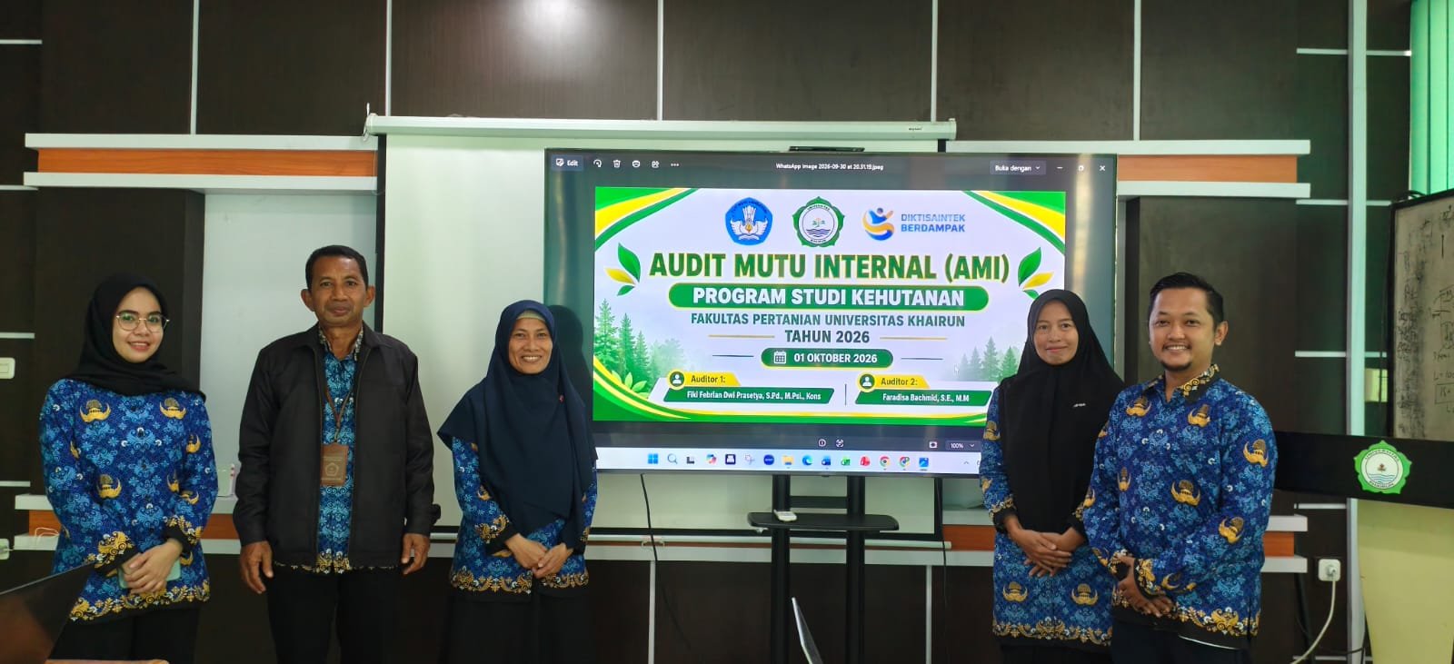 Kepala Pusat Monev dan Audit Mutu LPMPP Unkhair Pantau Pelaksanaan AMI